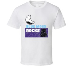Blue Moon Rocks Cannabis Ganja Marijuana Strain Smoking Fan Worn Look 