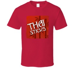 Thai Sticks Cannabis Ganja Marijuana Strain Smoking Fan Worn Look T Sh