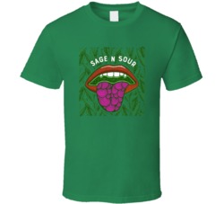 Sage N Sour Cannabis Ganja Marijuana Strain Smoking Fan T Shirt