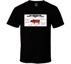Beef Steak Cuts Barbecue Details Foodie Food Lover T Shirt