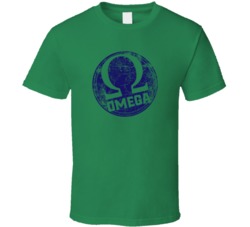 Omega Cannabis Ganja Marijuana Strain Smoking Fan Worn Look T Shirt
