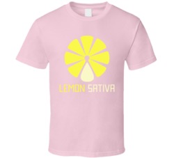 Lemon Sativa Cannabis Ganja Marijuana Strain Smoking Fan T Shirt