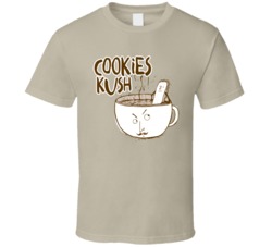Cookies Kush Cannabis Ganja Marijuana Strain Smoking Fan T Shirt