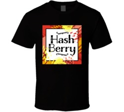 Hash Berry Cannabis Ganja Marijuana Strain Smoking Fan T Shirt