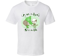 Grandpa's Breath Cannabis Ganja Marijuana Strain Smoking Fan T Shirt