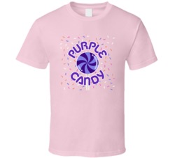 Purple Candy Cannabis Ganja Marijuana Strain Smoking Fan T Shirt