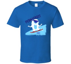 Permafrost Cannabis Ganja Marijuana Strain Smoking Fan Worn Look T Shi