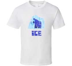 Ice Cannabis Ganja Marijuana Strain Smoking Fan Worn Look T Shirt
