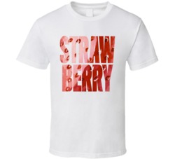 Strawberry Cannabis Ganja Marijuana Strain Smoking Fan T Shirt