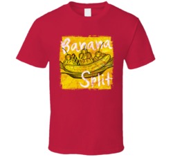 Banana Split Cannabis Ganja Marijuana Strain Smoking Fan Worn Look T S