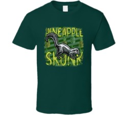 Pineapple Skunk Cannabis Ganja Marijuana Strain Smoking Fan Worn Look 
