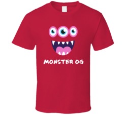 Mosnter Og Cannabis Ganja Marijuana Strain Smoking Fan T Shirt