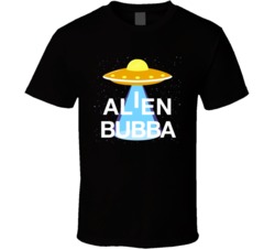 Alien Bubba Cannabis Ganja Marijuana Strain Smoking Fan T Shirt