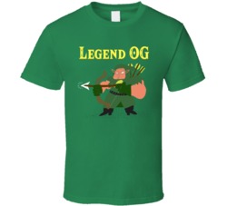 Legend Og Cannabis Ganja Marijuana Strain Smoking Fan T Shirt