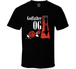 Godfather Og Cannabis Ganja Marijuana Strain Smoking Fan Worn Look T S