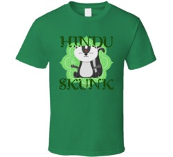 Hindu Skunk Cannabis Ganja Marijuana Strain Smoking Fan T Shirt