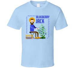 Blueberry Jack Cannabis Ganja Marijuana Strain Smoking Fan T Shirt