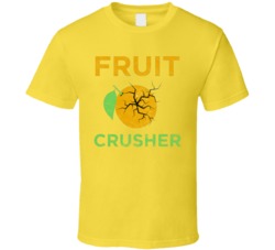 Fruit Crusher Cannabis Ganja Marijuana Strain Smoking Fan Worn Look T 