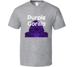 Purple Gorilla Cannabis Ganja Marijuana Strain Smoking Fan T Shirt