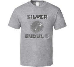 Silver Bubble Cannabis Ganja Marijuana Strain Smoking Fan Worn Look T 