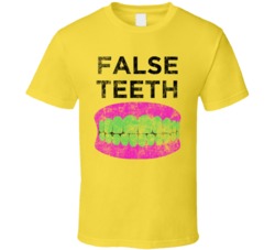 False Teeth Cannabis Ganja Marijuana Strain Smoking Fan Worn Look T Sh