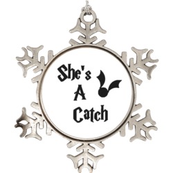 Shes A Catch Harry Potter Fan Snowflake Ornament Holiday Ornament