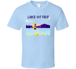 Lake Of Fire Cannabis Ganja Marijuana Strain Smoking Fan T Shirt