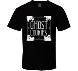 Ghost Cookies Cannabis Ganja Marijuana Strain Smoking Fan T Shirt