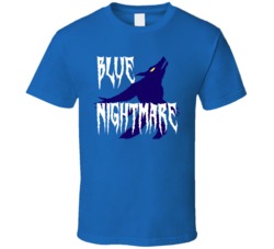 Blue Nightmare Cannabis Ganja Marijuana Strain Smoking Fan T Shirt