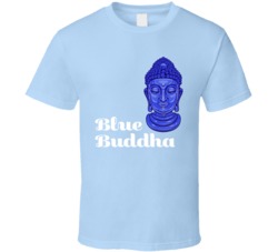 Blue Buddha Cannabis Ganja Marijuana Strain Smoking Fan T Shirt