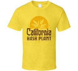 California Hash Plant Cannabis Ganja Marijuana Strain Smoking Fan T Sh
