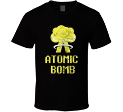 Atomic Bomb Cannabis Ganja Marijuana Strain Smoking Fan Worn Look T Sh