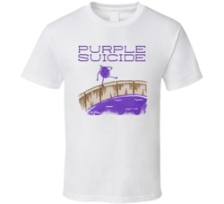 Purple Suicide Cannabis Ganja Marijuana Strain Smoking Fan T Shirt