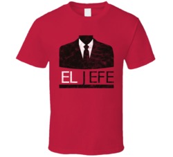 El Jefe Cannabis Ganja Marijuana Strain Smoking Fan Worn Look T Shirt