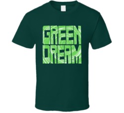 Green Dream Cannabis Ganja Marijuana Strain Smoking Fan T Shirt