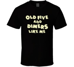Billy Joe Shaver Old Five And Dimers Like Me Lyrics Music T Shirt