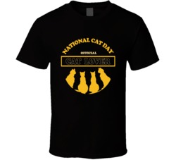 National Cat Day Official Cat Lover Animal Pet T Shirt