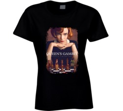 The Queens Gambit Netflix Show Distressed Ladies T Shirt