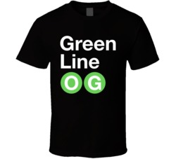 Green Line Og Cannabis Ganja Marijuana Strain Smoking Fan T Shirt