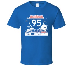 Interstate 95 Cannabis Ganja Marijuana Strain Smoking Fan T Shirt