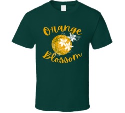 Orange Blossom Cannabis Ganja Marijuana Strain Smoking Fan T Shirt