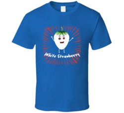 White Strawberry Cannabis Ganja Marijuana Strain Smoking Fan Worn Look