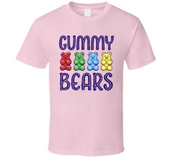 Gummy Bears Cannabis Ganja Marijuana Strain Smoking Fan T Shirt