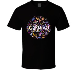 Carnival Cannabis Ganja Marijuana Strain Smoking Fan T Shirt