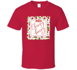 Red Cherry Berry Cannabis Ganja Marijuana Strain Smoking Fan Worn Look
