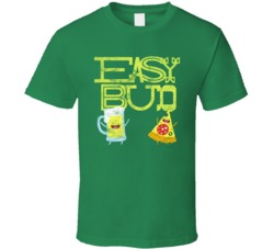 Easy Bud Cannabis Ganja Marijuana Strain Smoking Fan Worn Look T Shirt