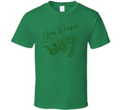 Green Dragon Cannabis Ganja Marijuana Strain Smoking Fan T Shirt