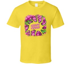 Grape Crush Cannabis Ganja Marijuana Strain Smoking Fan Worn Look T Sh