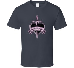Violet Delight Cannabis Ganja Marijuana Strain Smoking Fan Worn Look T