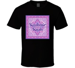 Kashmir Kush Cannabis Ganja Marijuana Strain Smoking Fan T Shirt